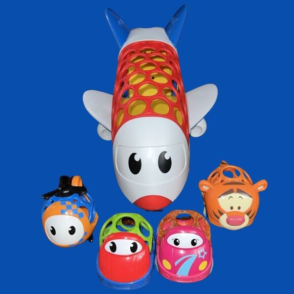 OBall Go Grippers Airplane W/ Sounds Cars Helicopter & Tigger Car Toddler Lot - Picture 5 of 5